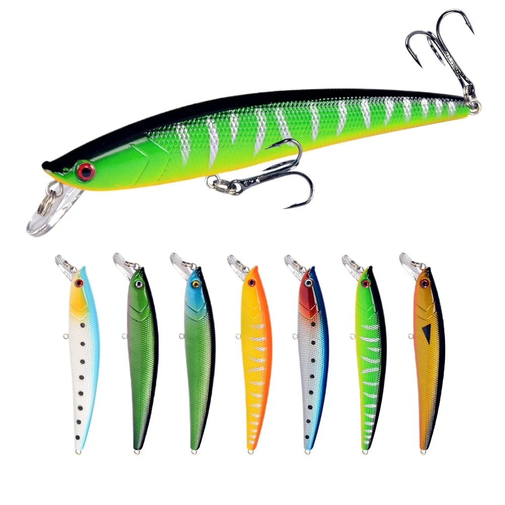 11cm 11g Lure Float Water Noise Minnow Long-Range Casting Artificial Bait Soft Bait Freshwater Bass Black Crappie Bait