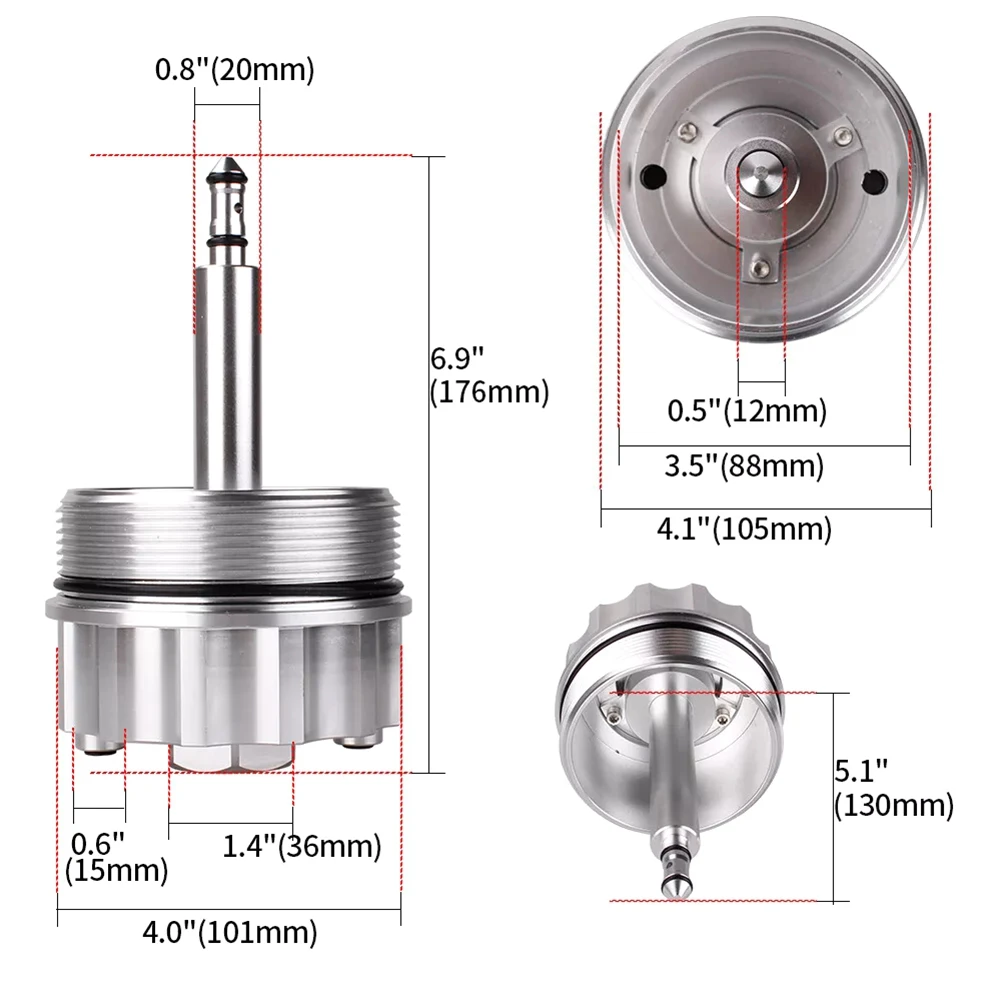 กรองน้ํามันฝาครอบสําหรับ BMW 01-06 330Ci/325Ci E46 97-00 Z3/528i E39 11421744000