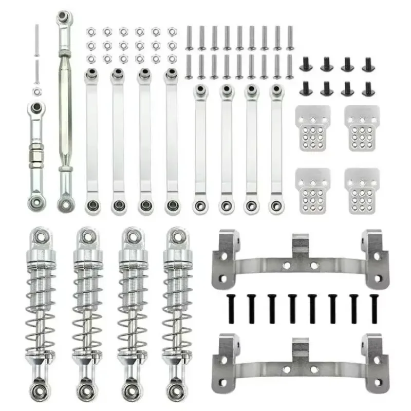 

Metal Steering Link Rod Pull Rod Mount Seat Shock Absorber Set for MN D90 MN-90 MN99S 1/12 RC Car Upgrade Parts Accessories