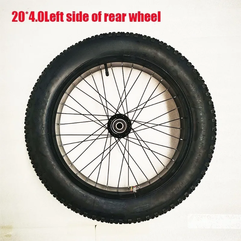 Complete Wheel Hub & 20x4.0 Anti-puncture Solid Tire Comfort Tyre For Electric Tricycle Off-Road Vehicle