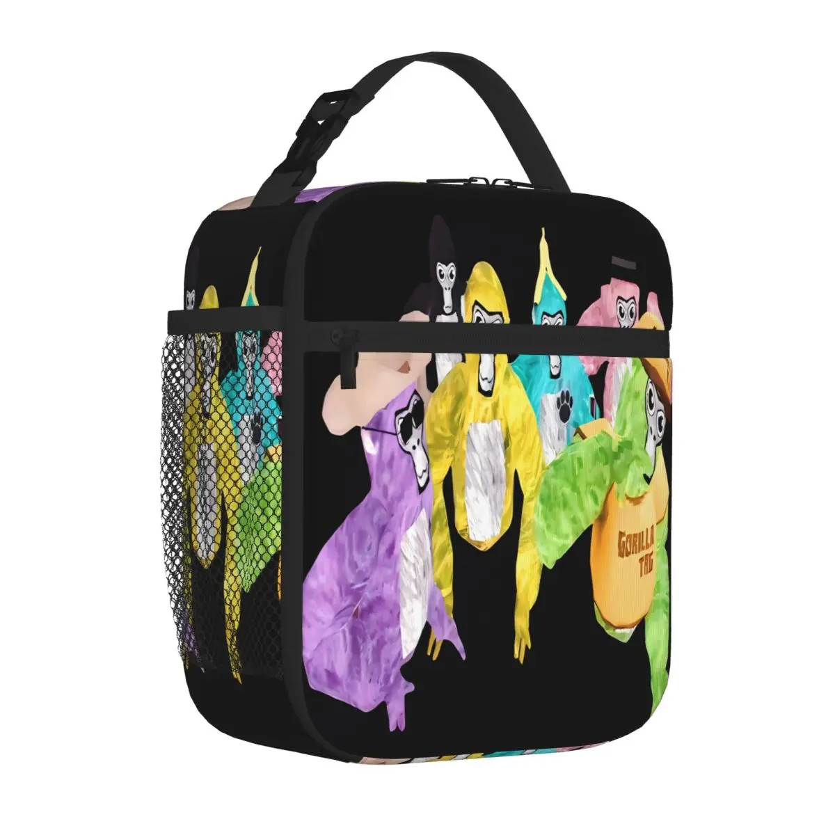 Bestselling Me And My Friends Forever - Gorilla Tag Here Banana Rainbow Print Foldable Lunch Bag Train Ride Nylon Lunch Bag