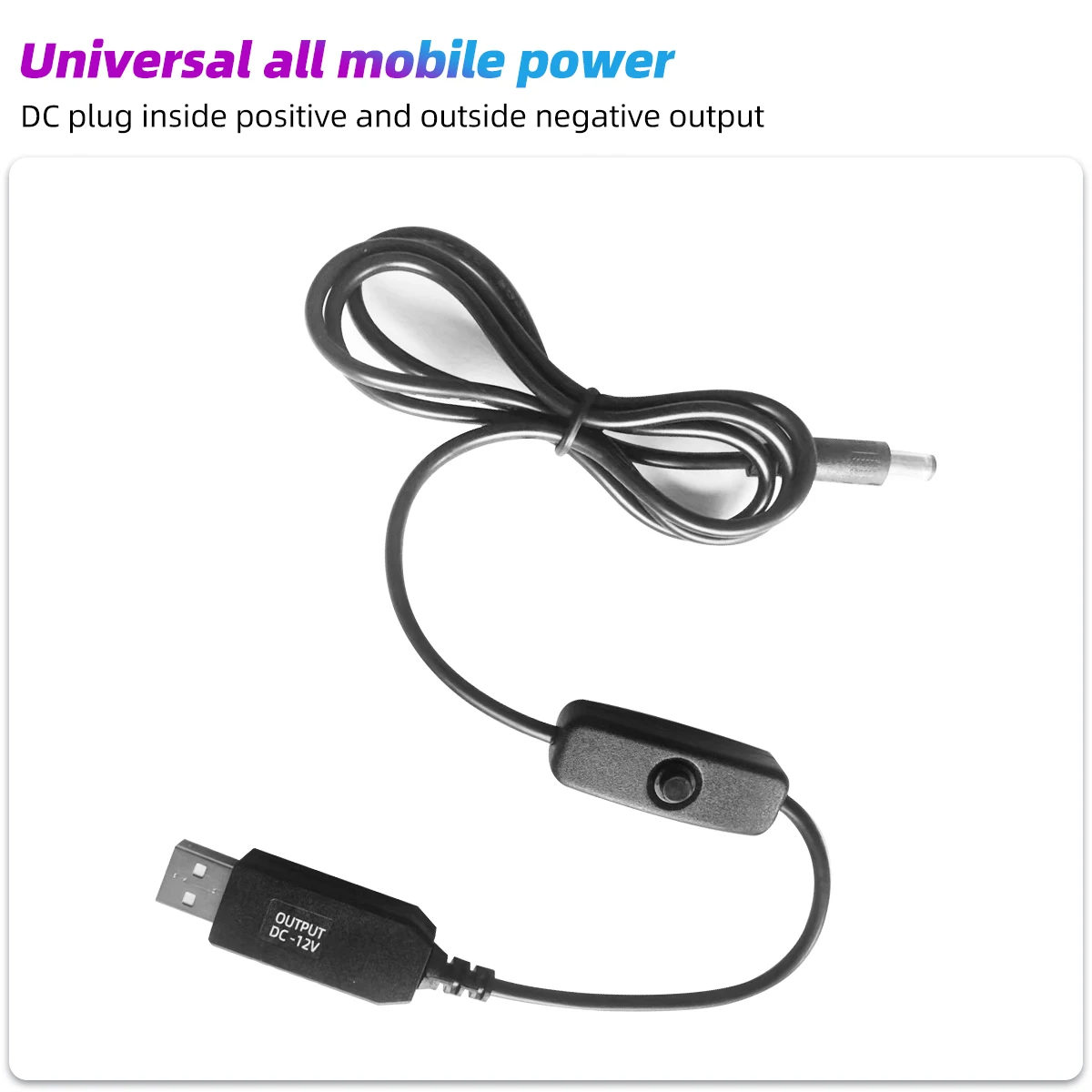 Usb dc 5v a 12v 9v cabo de alimentação usb para dc jack adaptador fio usb boost cabo de alimentação com interruptor para roteador 2.1x5.5mm via