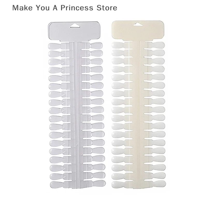 36 sztuk naturalny/przezroczysty kolor karty wymienny wyświetlacz do paznokci sztuczne paznokcie porady stojak Teardrop Design Manicure żel polski narzędzie do ćwiczeń