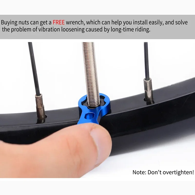 RISK Aluminum Bike Rim Conversion Nuts with Tool MTB Bicycle Tire AV to FV Converter Schrader Transfer to Presta Valve Adapter