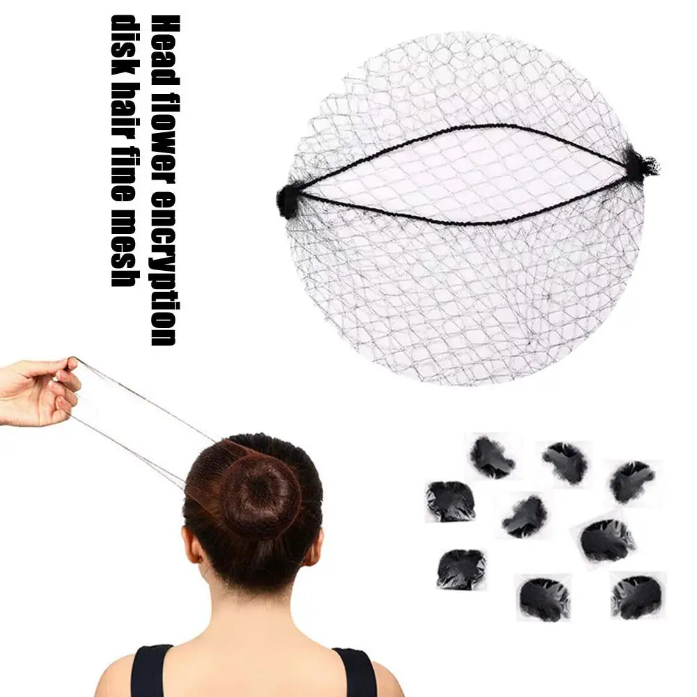 100Pcs/lot Invisible Dancing Hairnet for Bun Nylon Hairnet Hair Nets for Wigs Weave Disposable Women Hair Styling Tool