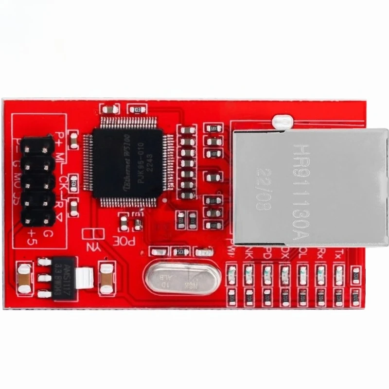 W5100 Ethernet Shield Module – R3 Design, 3.3V/5V Dual Voltage, Network Board for Arduino