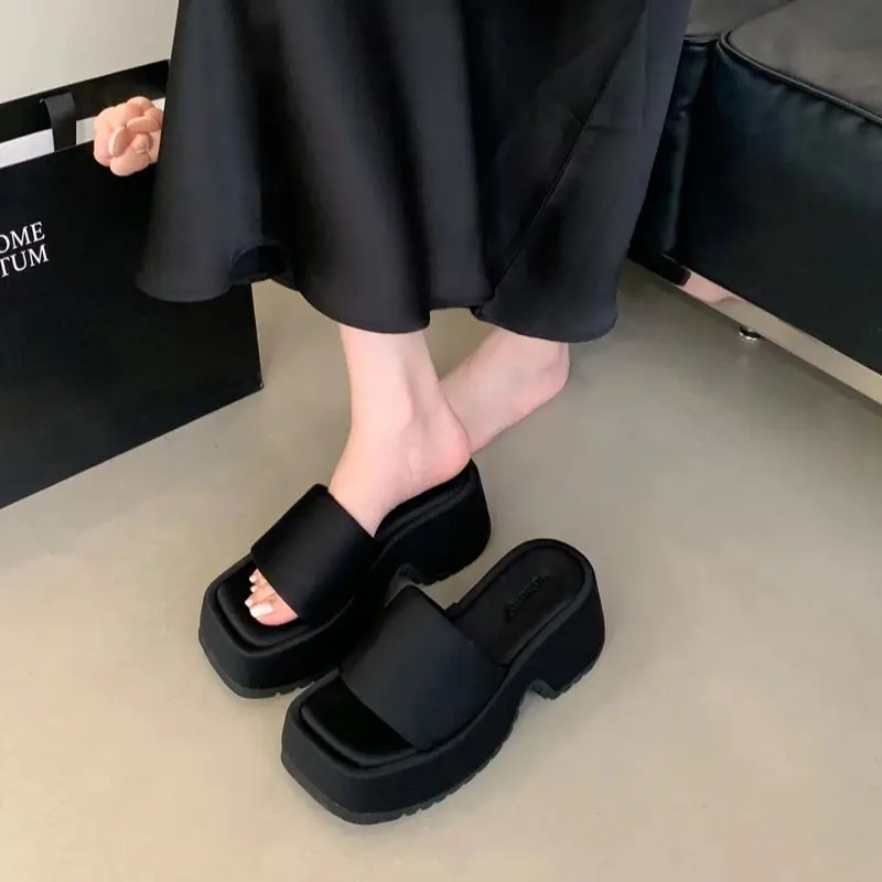 7Cm Block Heels Sli… - image