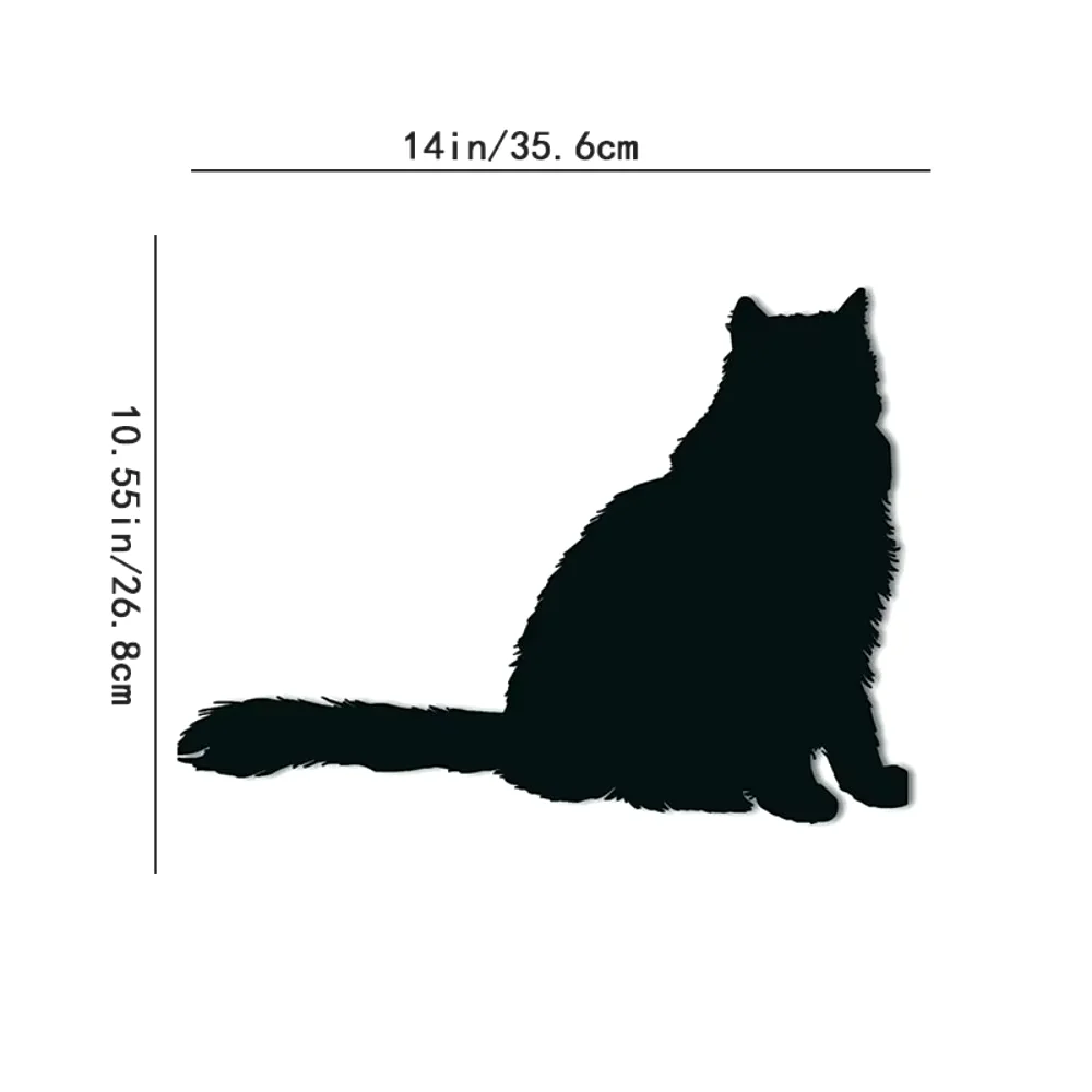 CIFBUY  Persian Cat Breed Sitting Silhouette Metal Wall Art - Lovely New Home Decor Hanging Sign, Stylish Decoration.
