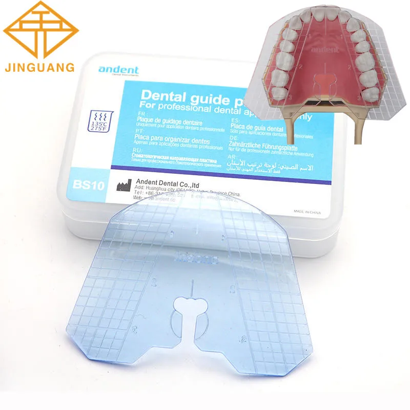 5pcs Dental Template Guide Plate Complete Denture False Teeth Arrangement For Dentist Laboratory