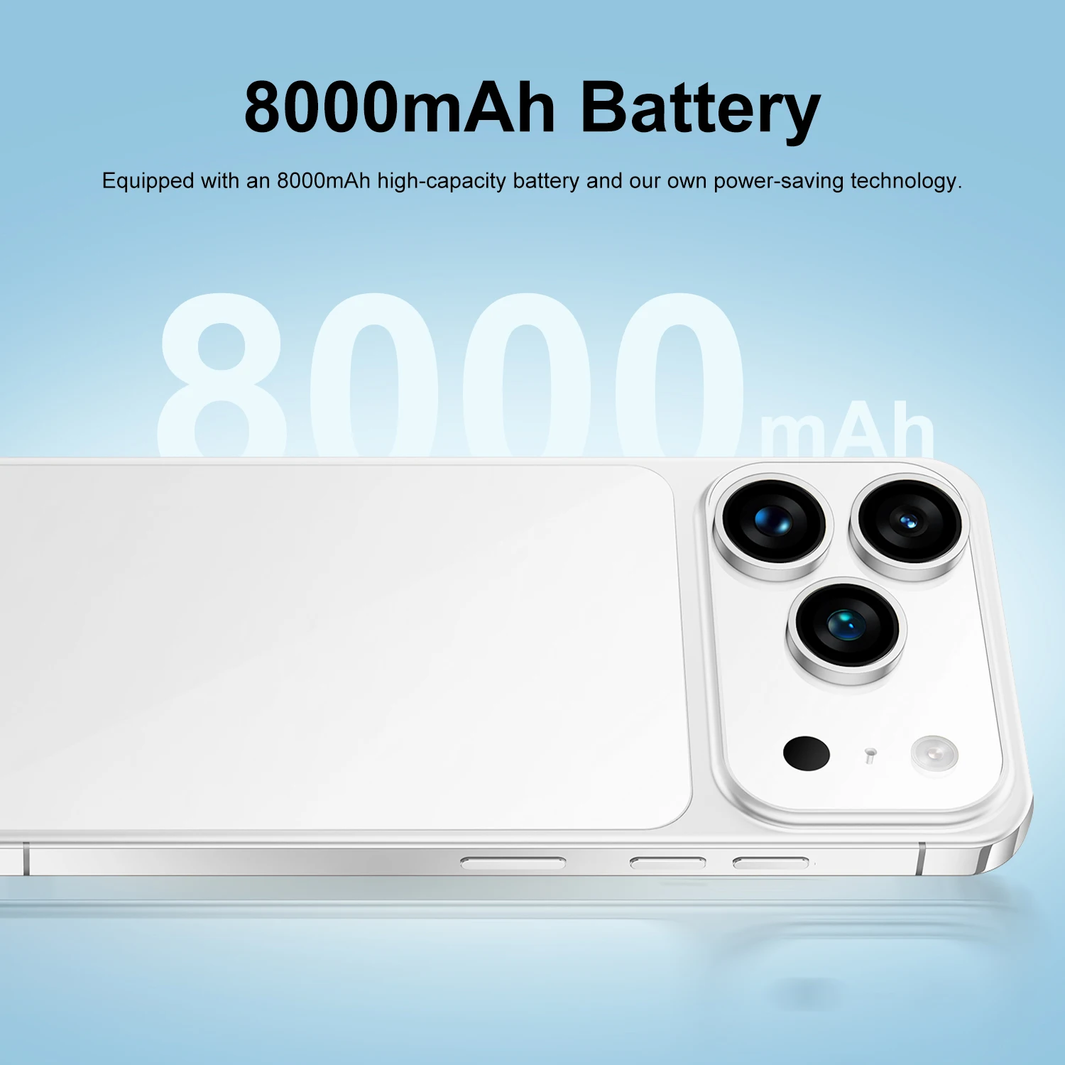 New i17 Pro Max smartphone, Android  15system,  camera button with side fingerprint unlock. Supports dual SIM, WiFi, GPS & Googl