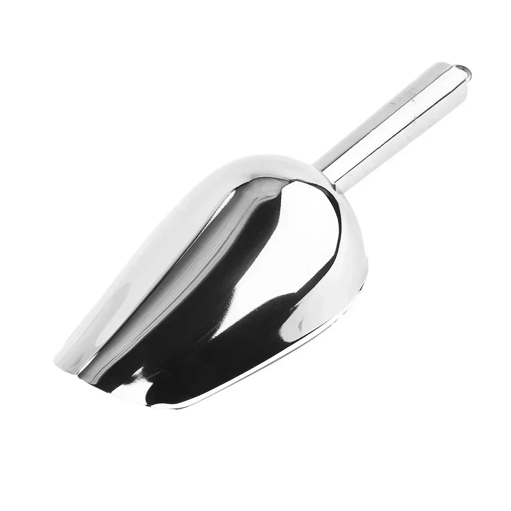 Stainless Steel Ice Scoop Party/Bar Buffet Kitchen Sugar Flour Dry Goods Shovel Dry Food Flour Candy Bin Scoop Kitchen Gadget