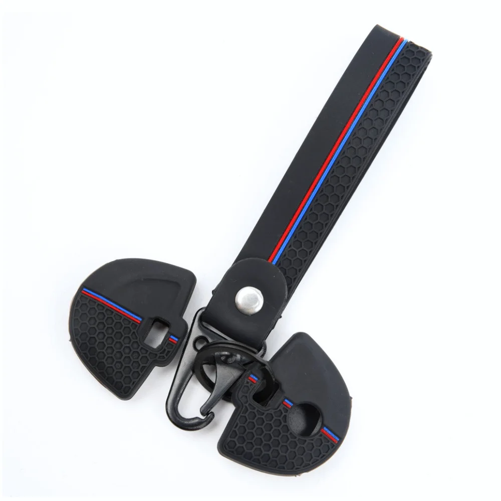 Soft Silicone Key Fob Case For BMW F750GS F850GS R1200GS R1250GS S1000XR S1000RR G310R G310GS Motorcycle with swivel clip