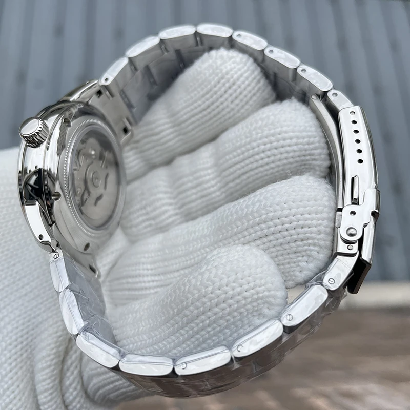 STEELFLIER Men Diver Watch 40mm GMT Automatic Mechanical Wristwatch 20Bar Waterproof Sapphire Mirror NH34