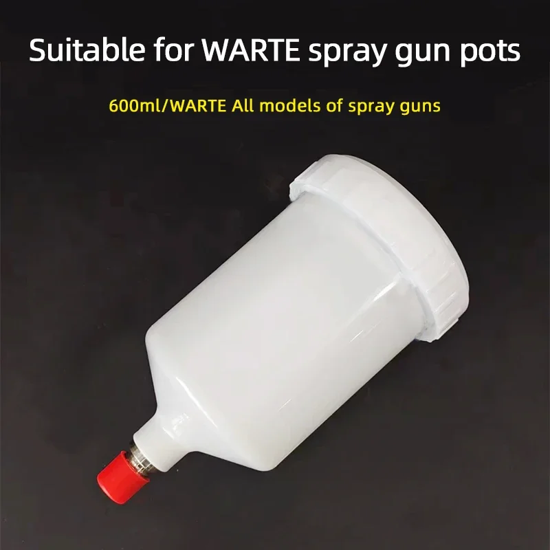 Paint Gun Plastic Pot 600 ML for WARTE And AVALON Spray Guns On The Pot Wire