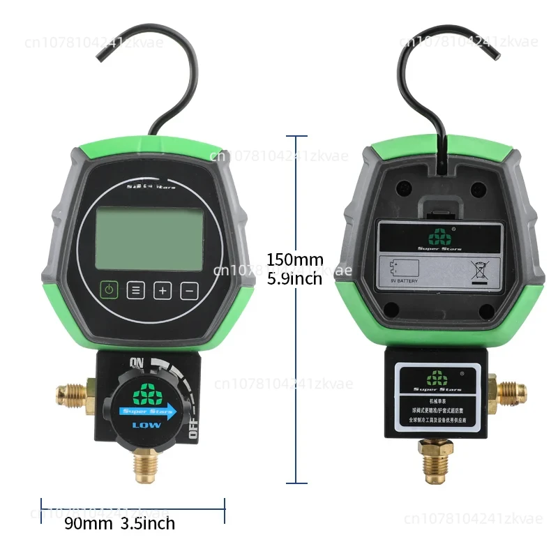 

DSZH ST-B168DL Electronic Fluoride Gauge with Digital Display for Refrigeration and Vacuum Pressure Testing