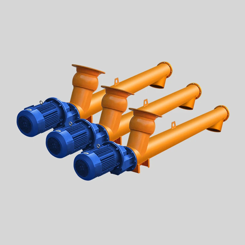 219 Type Screw Conveyor Shaftless Auger Feeder For Cement Batching Plant Powder Material Conveying Loading Industrial Machine