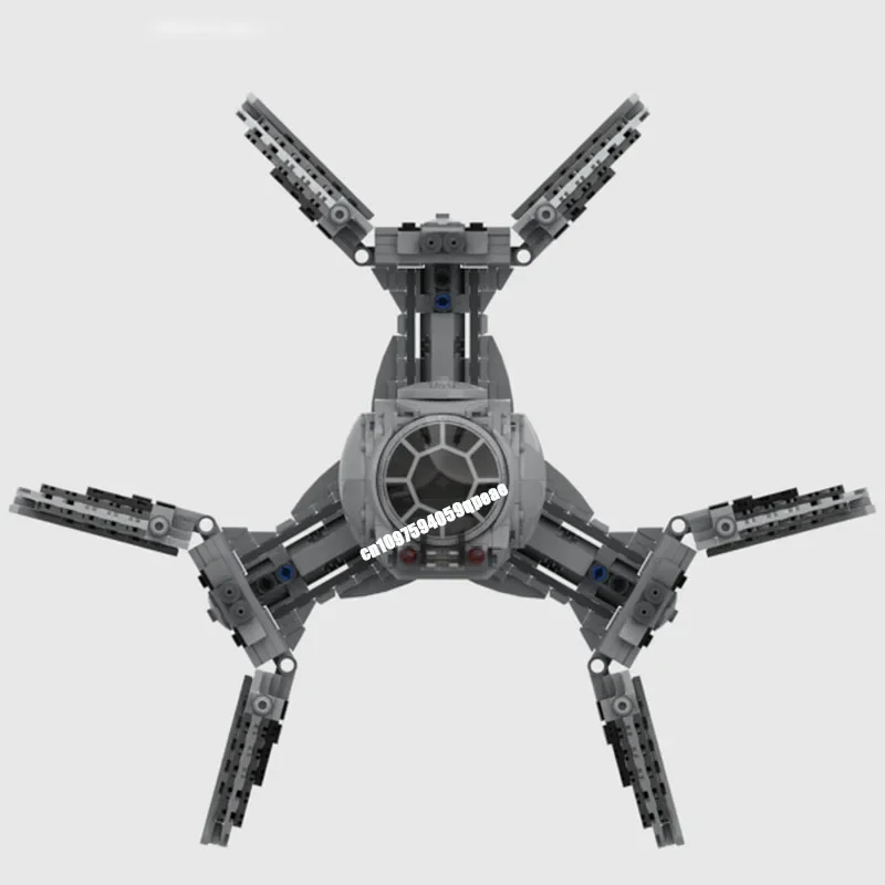 991Pcs New Famous Star Battle Movie Moc Tie Starfighter Defender Model Diy Creative Ideas Child Toy Birthday Gift Custom Puzzle