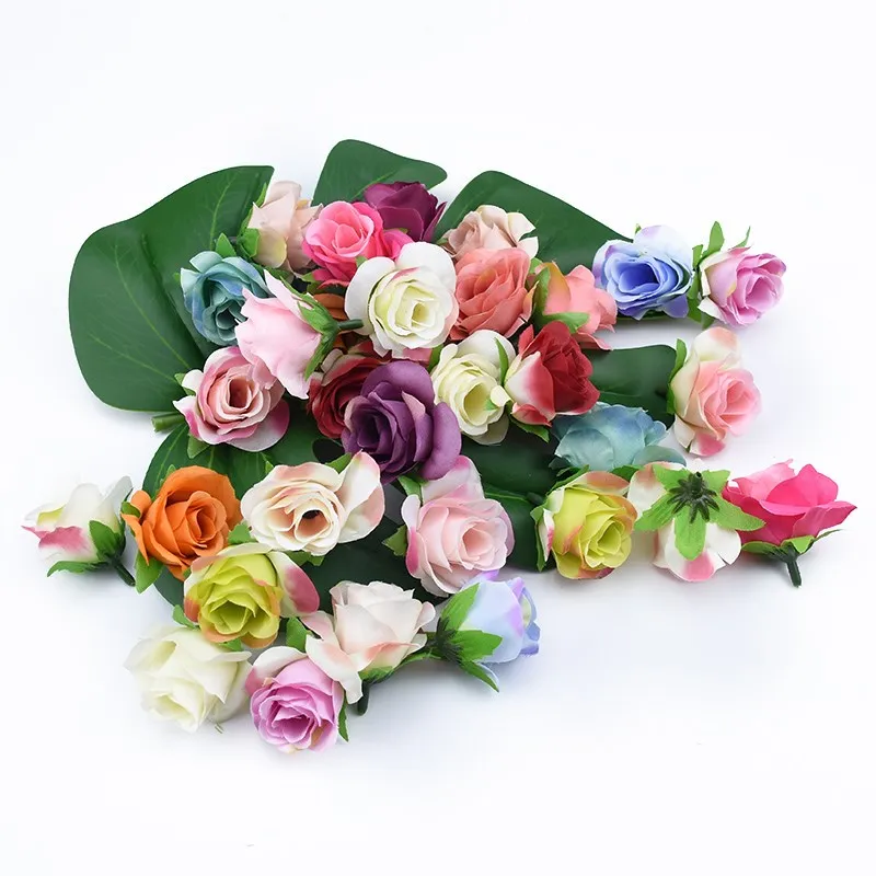 20 stücke Künstliche Pflanzen Dekorative Blumen Brosche Braut Handgelenk Diy Weihnachten Dekorationen für Haus Billig Künstliche Blumen – Detail 1