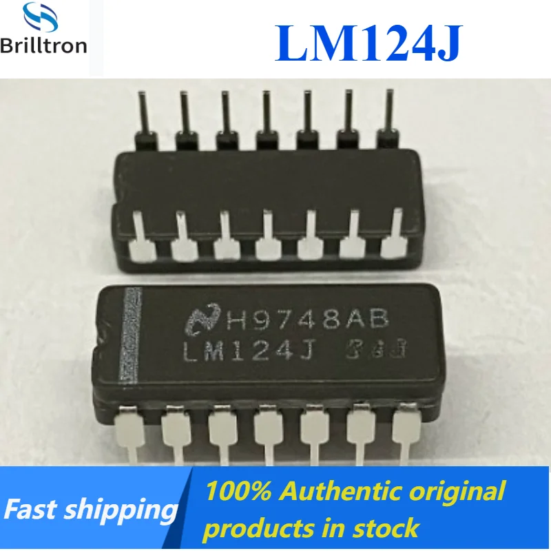 1-5PCS LM124J LM124 Ceramic Package Low Power Quad Operational Amplifier DIP-14 Brand New Original in Stock , Fast Shipping.