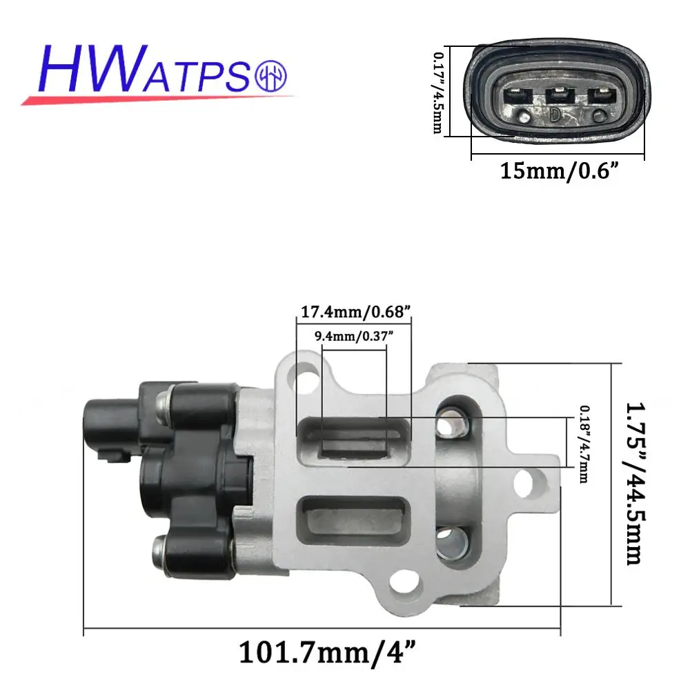 Válvula de controle de ar de velocidade ociosa 16022-PLC-J01 para Honda Civic DX EX GX HX LX Si Acura EL 1.7L 2001-2005 16022PLCJ01 2H1114 AC421