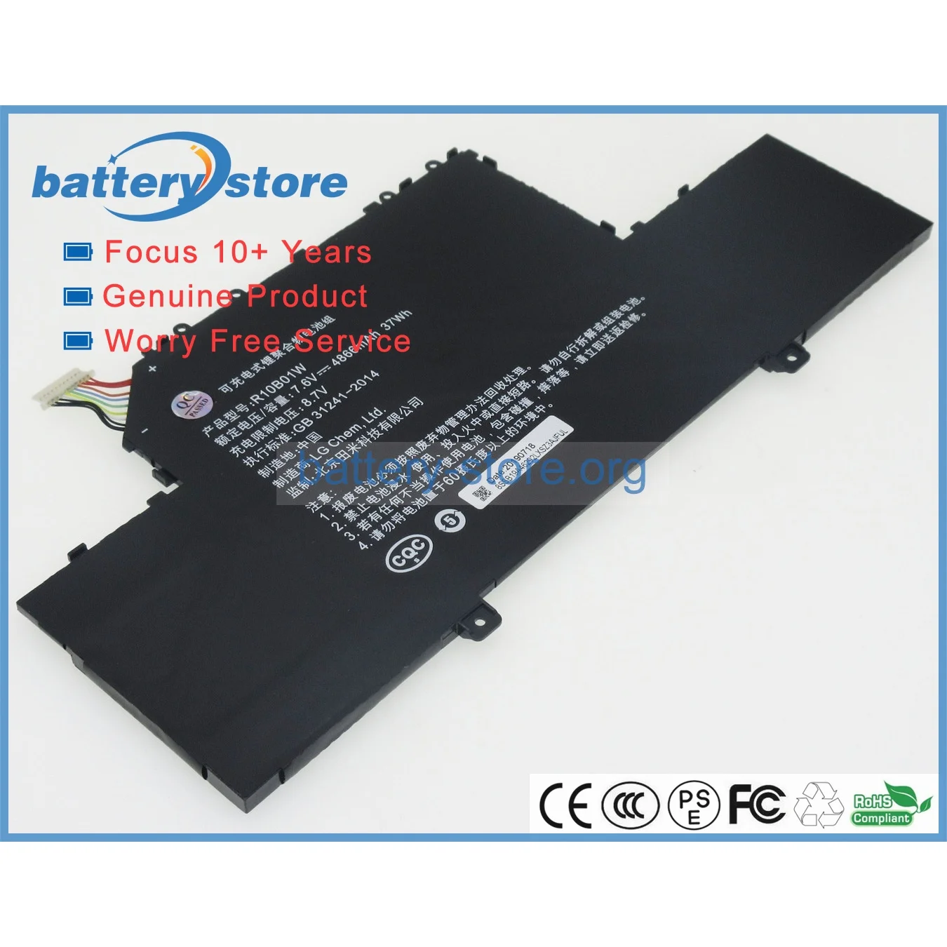 Genuine Original Laptop Batteries for R10B01W,161201-01,R10BO1W,161201-AA,161201-AI,ML Air 12.5,MI AIR 12.5,7.6V,4 Cell