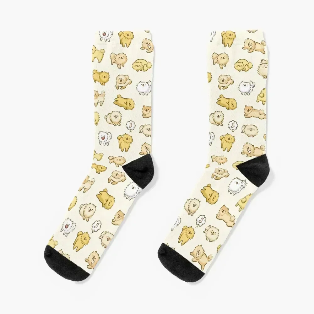 

Pom Life! Kawaii Pomeranian Doodle Socks snow Toe sports hockey Women Socks Men's