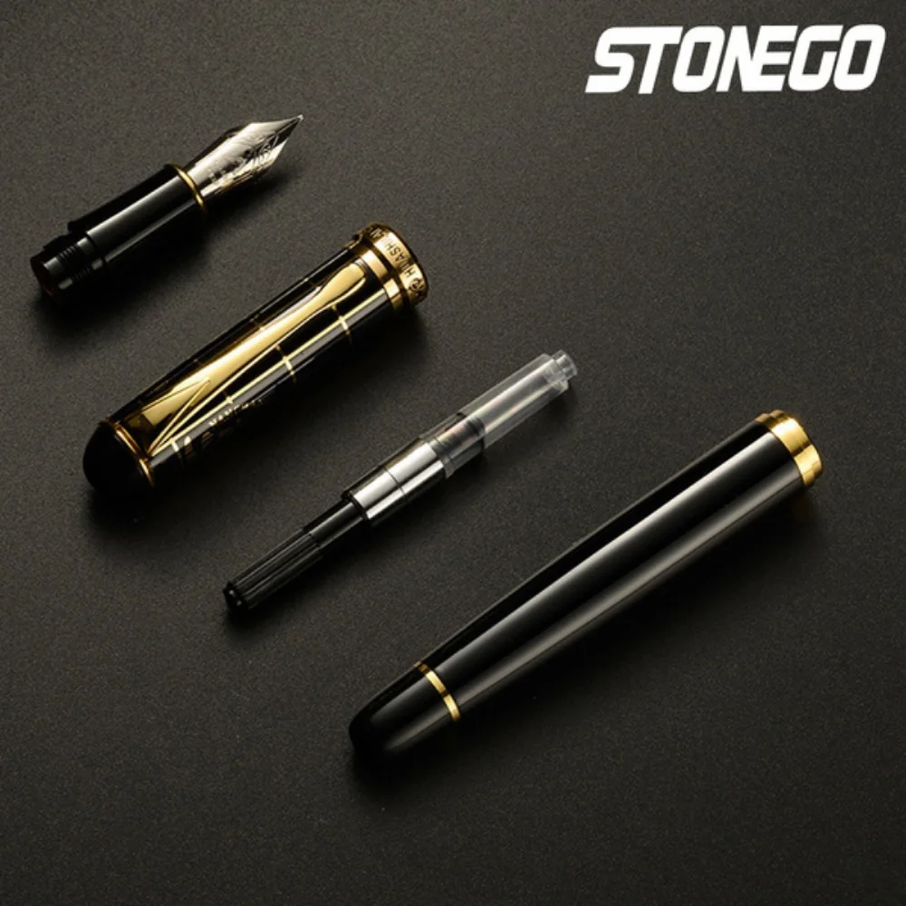 STONEGO Metal acrylic business office student fountain pen with gold nib Upscale Business Office School Stationery