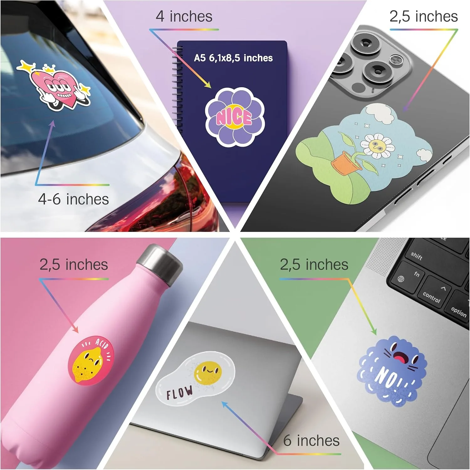 10PCS Custom Car Stickers Personalized Labels & Logo for Business Vinyl Product Advertising Commercial Promotional Decoration