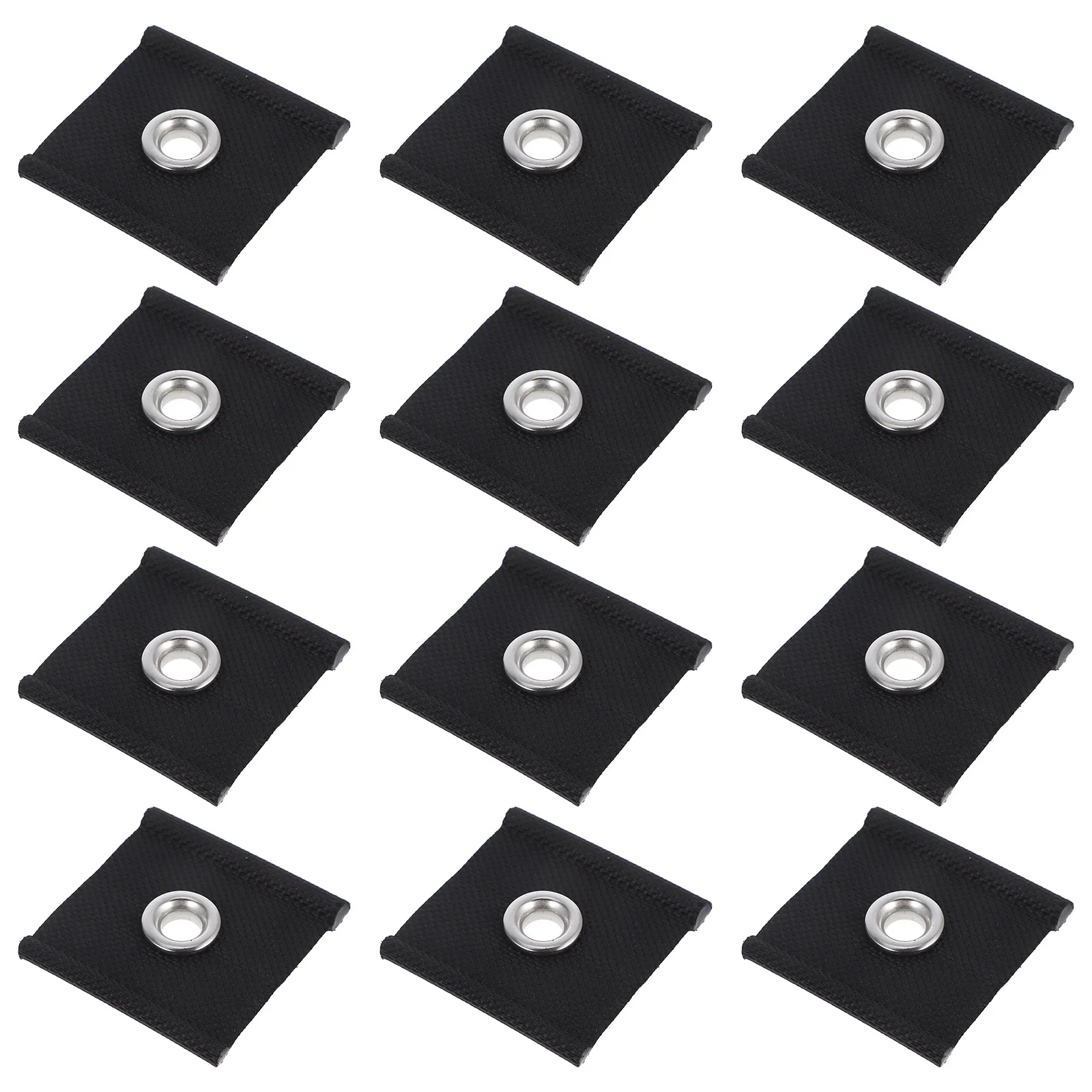 

12pcs Awning Hooks Durable Black PVC Coated Lightweight Cargo Hanger Tent Piping Track Clips Sunshade Accessories