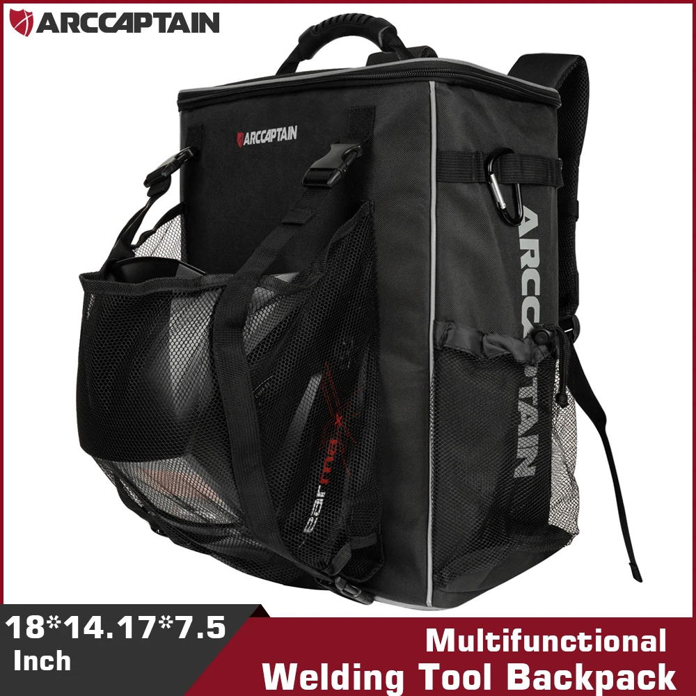 ARCCAPTAIN Welding Tools Backpack Large Capacity Tactical Welder Helmet Tool Bag For MIG ARC TIG CUT Weldling