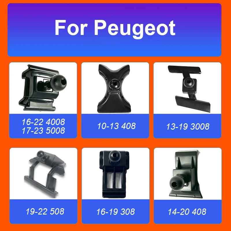 

Car Phoner Holder Stand Bracket Mount Dedicated Fixed Base Collocation For Peugeot 3008 4008 5008 508 408 308 2010-2022