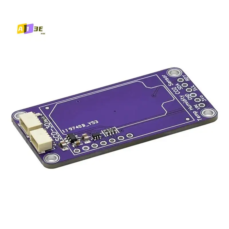 

A13E-SCD30 Модуль датчиков качества воздуха для измерений CO2 и RH T I2C Modbus PWM