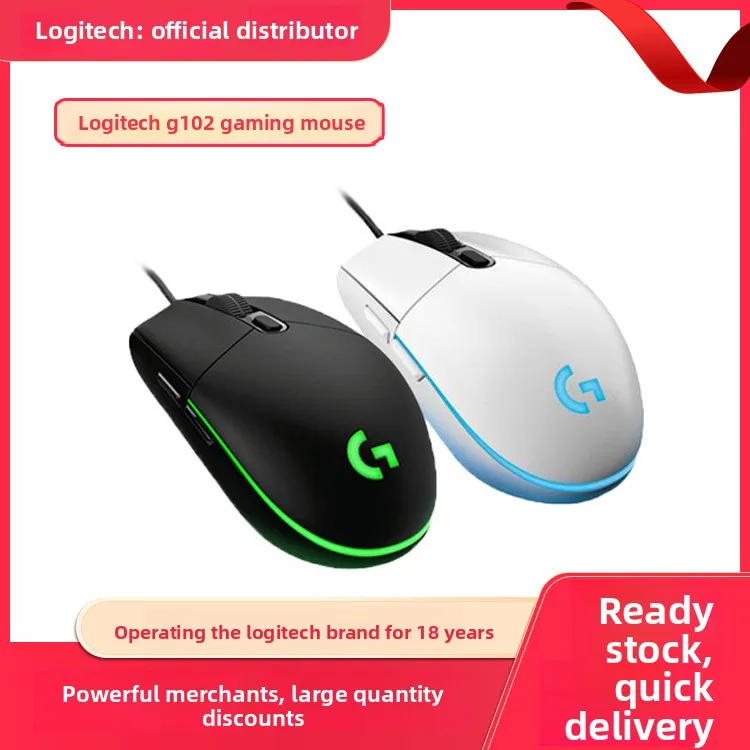 

Logitech G102 Wired G304 Wireless Gaming Mouse Lightweight Ergonomic E-Sports Gaming Mouse For PC Gamer Gaming Not Support G HHB