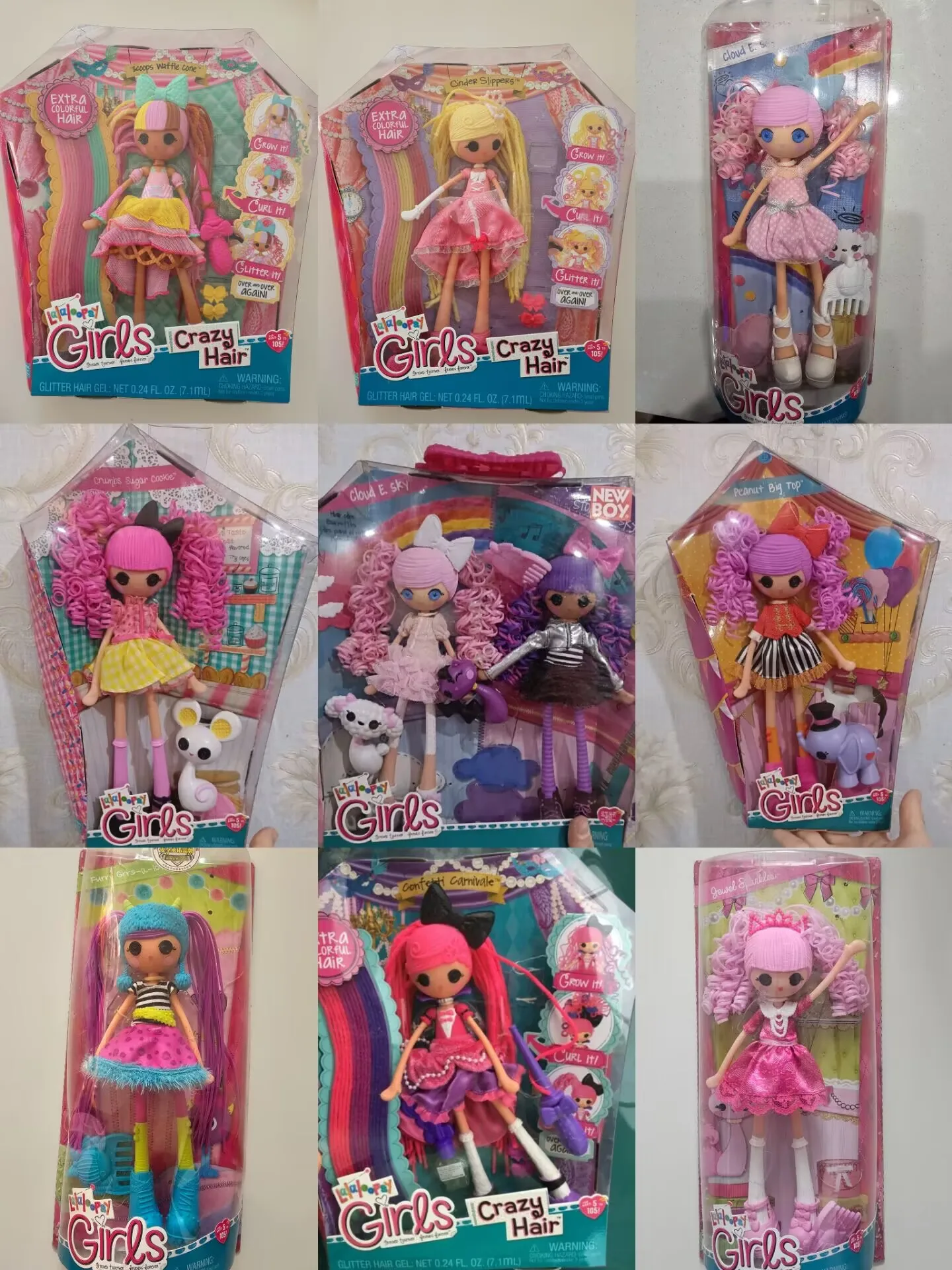 التصميم الأصلي دمية النسيج اللعب البلاستيكية Lalaloopsy عطلة الفتاة هدية متعددة نمط