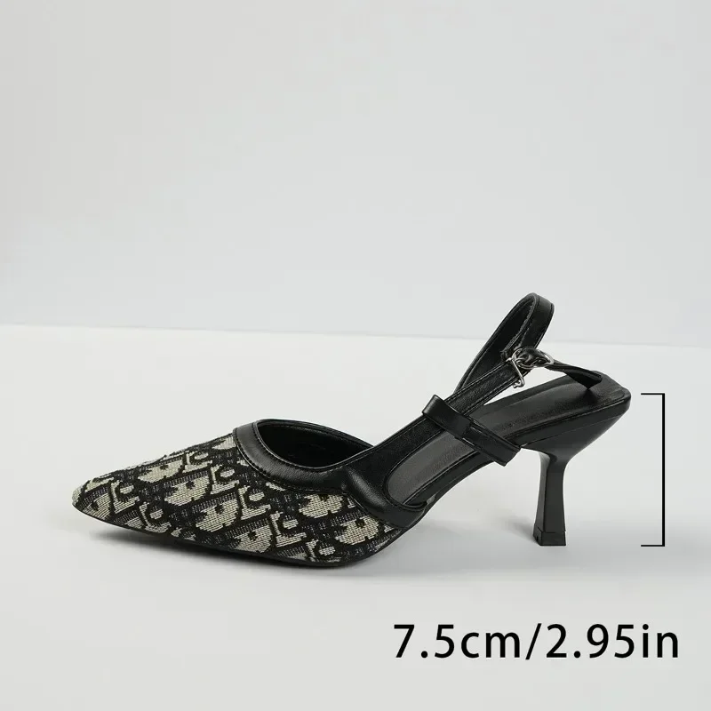 Luxury High-quality Women's Sandals Casual Fashion Brand High Heels Comfortable and Elegant 2025 Summer High Heels Women's Shoes image 4