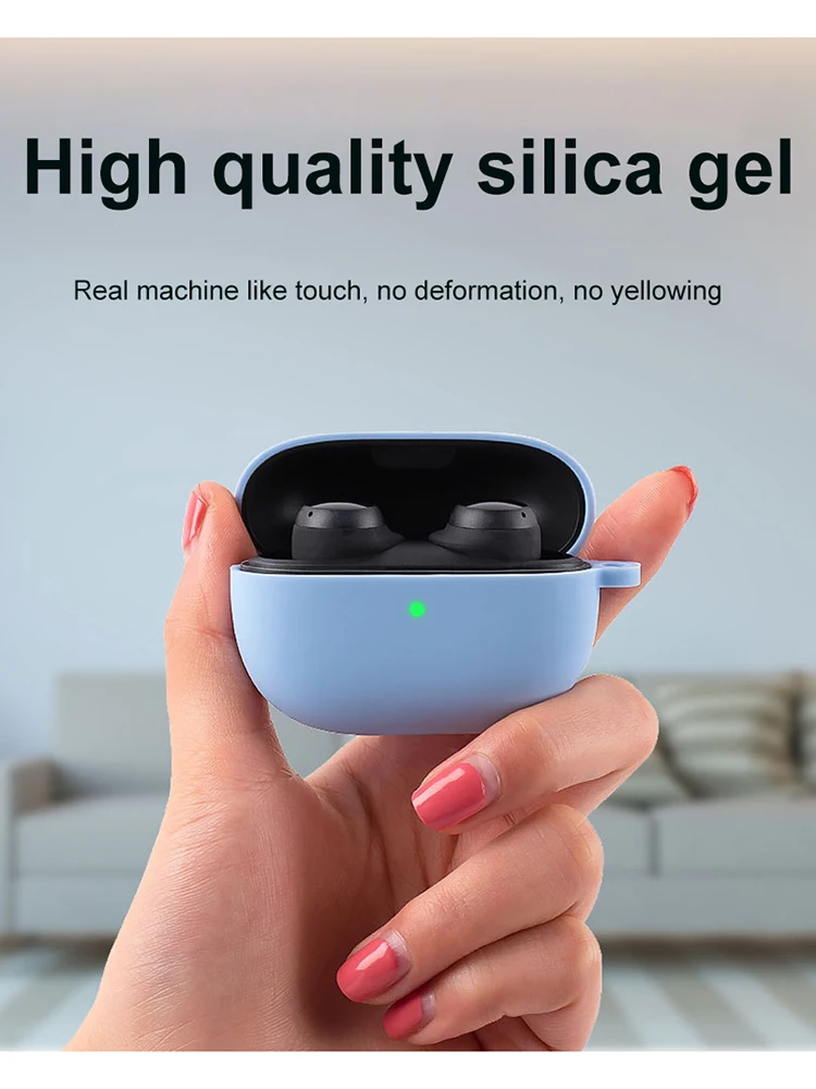 Silikon Kopfhörer halter Fall Ersatz tragbare Ladebox Schutzhülle Zubehör Anti-Kratzer für Redmi Buds 3 Lite