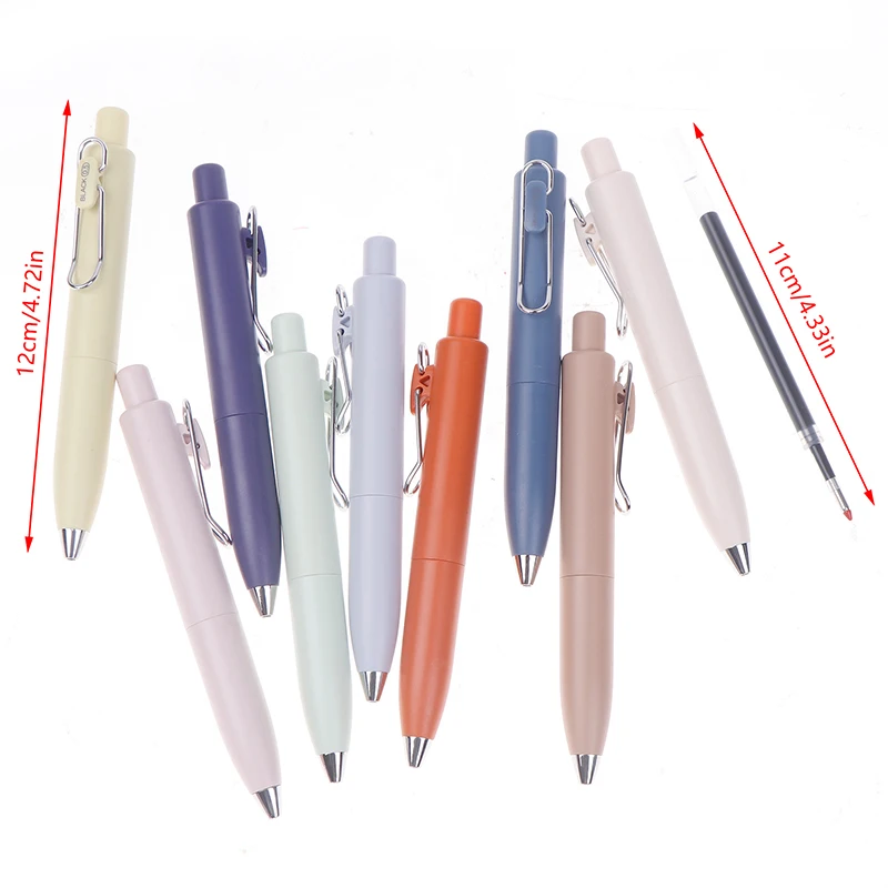 0.5mm Small Thick Core Fat Mini Pocket Pen Neutral Quick Dry Waterproof Uniball One Push Portable