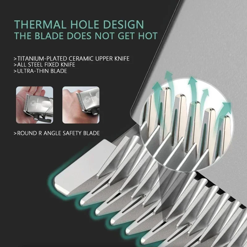 Kulilang R66 R55 R11 Professional Hair Clipper Kit for Men Beard Trimmer Washable Men's Electric Shaver Hair Trimmer Machine