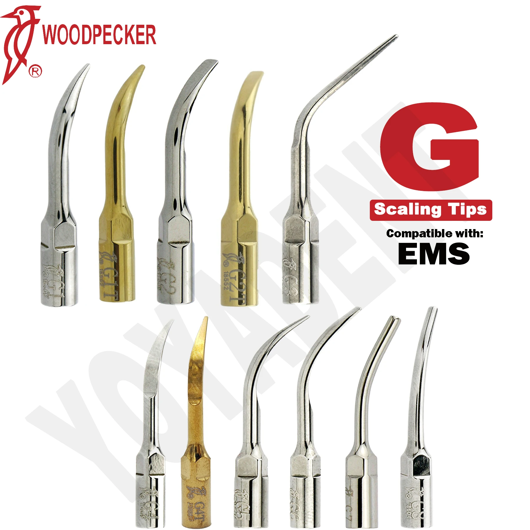 

Woodpecker Dental Ultrasonic Scaler Tips Scaling Treatment Tips Dentist Tools G-Series Fit EMS UDS Scaler Handpiece