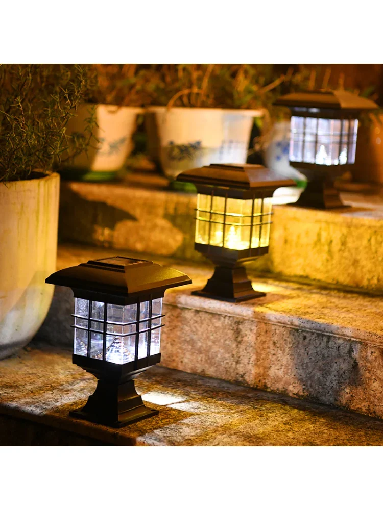 LED Solar Garden Outdoor Lawn Small Night Lamp Home Garden Layout Super Bright Waterproof Wall Chapiter Decoration