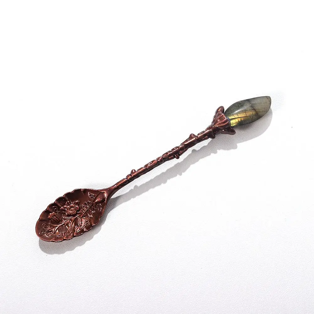 

for Ice Cream Home Natural Amethyst Bar Stirring Scoop Kitchen Supplies Tea Spoon Coffee Spoon Tableware
