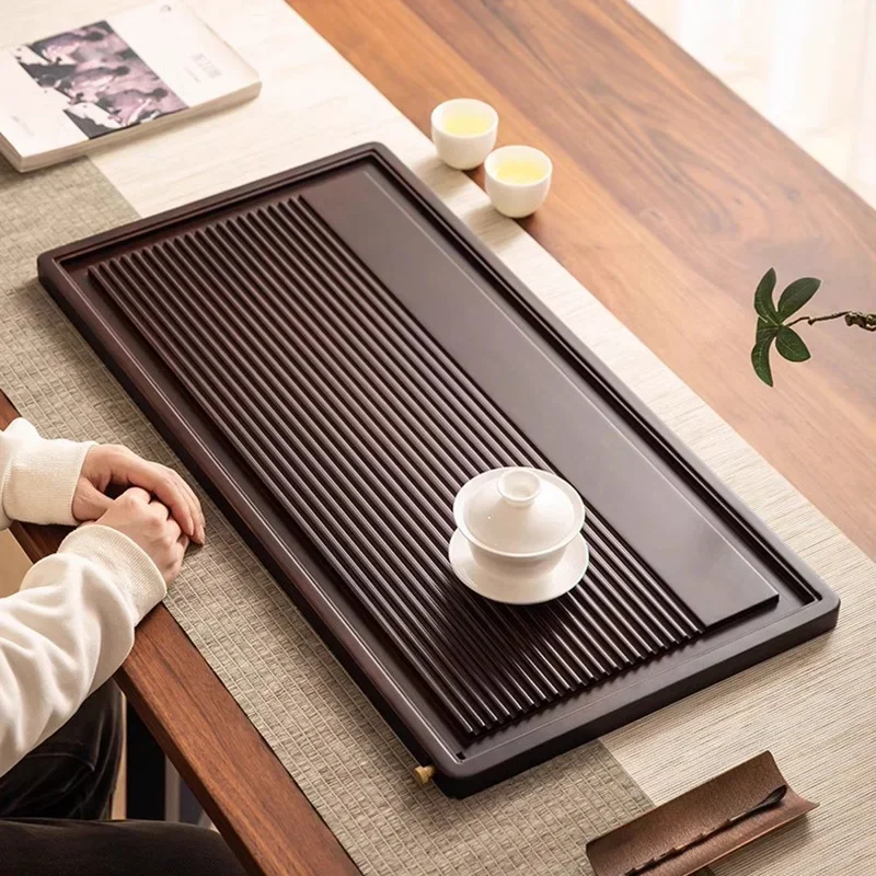 

for Kitchen Gadget Tea Tray Wood Coffeeware Teaware Office Vintage Bamboo Tray Luxury Plate Bandeja De Madera Tea Accessories