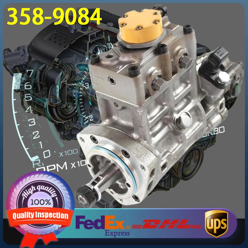 

358-9084 Fuel Injection Pump 3589084 for Caterpillar CAT Engine C6.4 Excavator 320D 320DFM 320DGC 320DL 321DLCR 323D