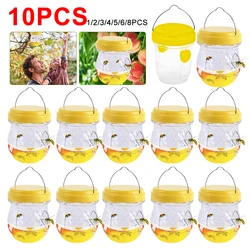 1-10pcs Hornet Trap Hanging Hornets Bee Fly Catcher Wasp Repellent Reusable Non-toxic Pest Control for Home Farm Garden Supplies