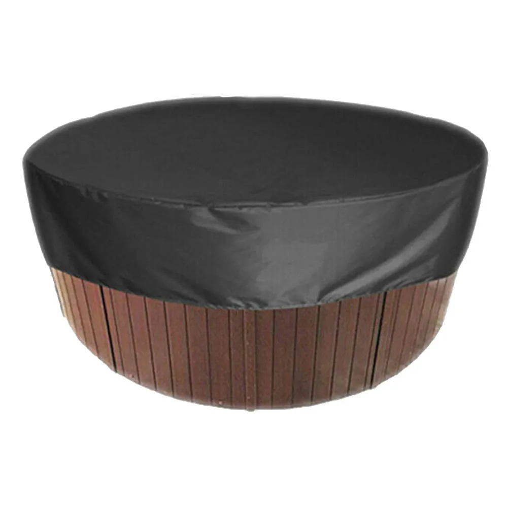 

Round Bathtub Cover Outdoor Anti-Uv Spa-Hot-Tub Dust Cover Foldable Sunscreen Dustproof Waterproof Covers Swimming Pool Cover