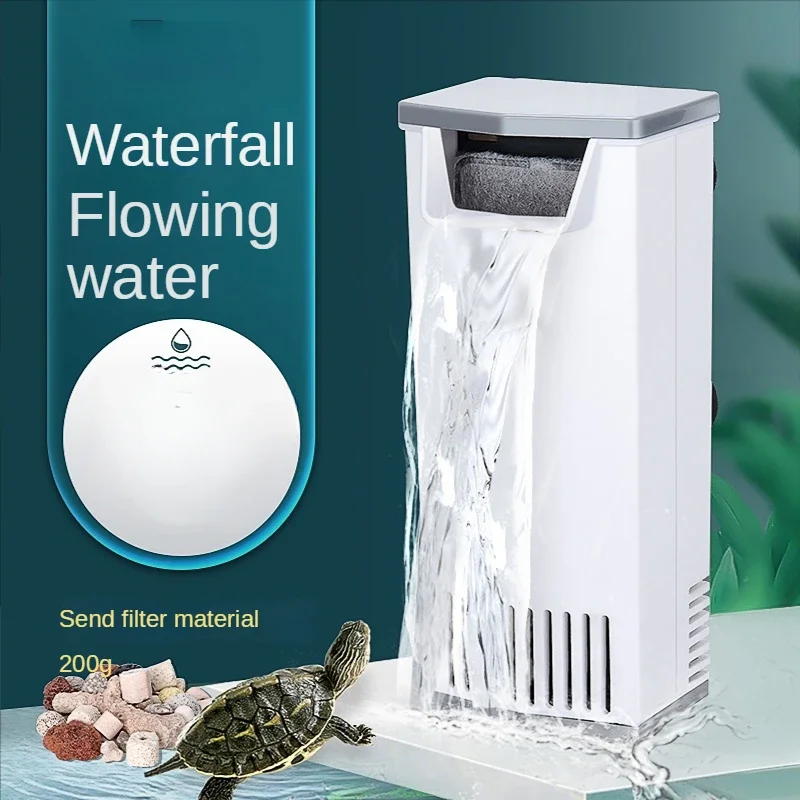 Low Water Level Filter Small Fish Tank Shallow Water Waterfall Type Built-in Three-in-one Circulating Water Pump