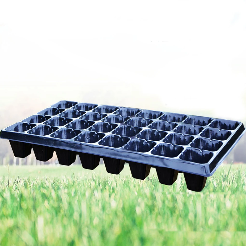 10ชิ้นกระถางต้นไม้ในห้องปฏิบัติการสำหรับต้นกล้าที่เรียบร้อยถาด Grow ของพืชทำจากพีวีซี Grow เพาะชำ