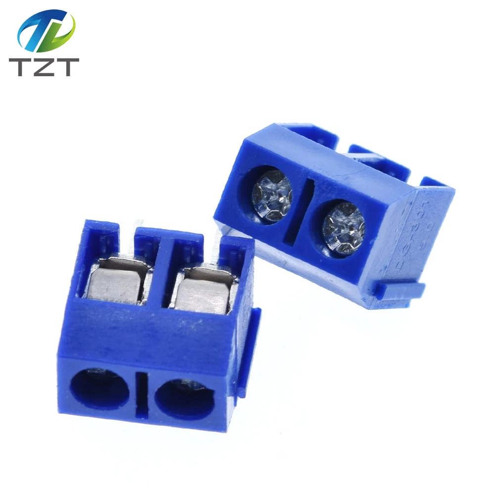 10PCS 5.08-301-2P 301-2P 2P 2 Pin Screw Terminal Block Connector 5mm Pitch KF301-2P