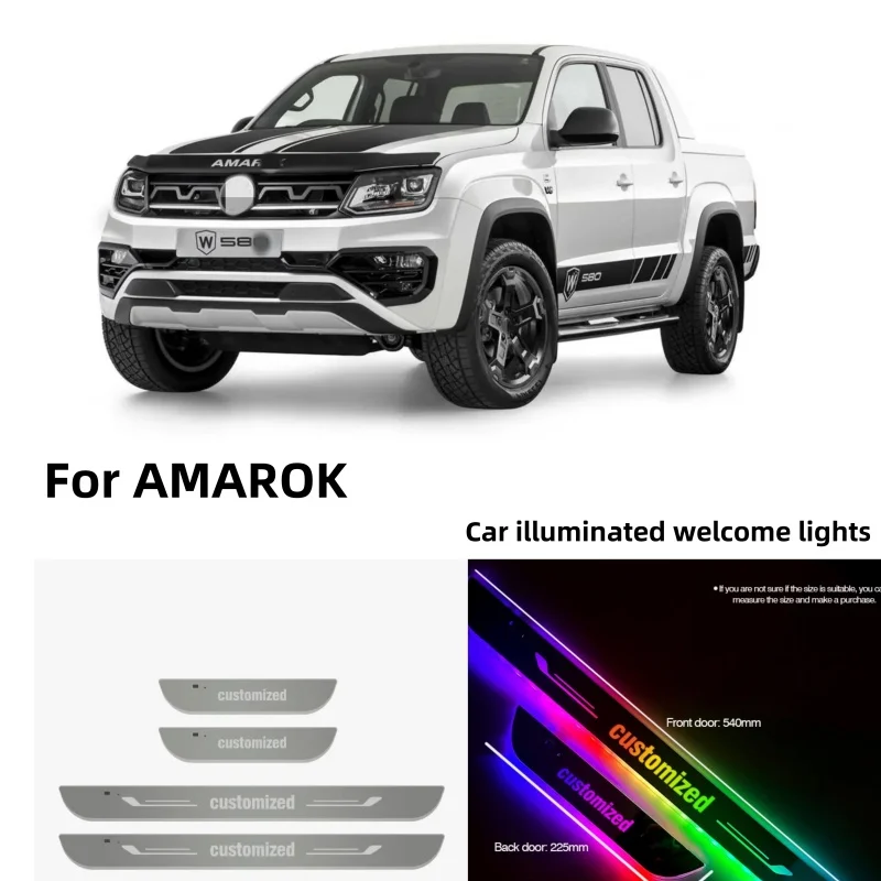 

Индивидуальный автомобильный порог, светодиодный светильник, педаль, проектор, порог, лампа для Volkswagen VW Amarok 2010-2022, автоаксессуары