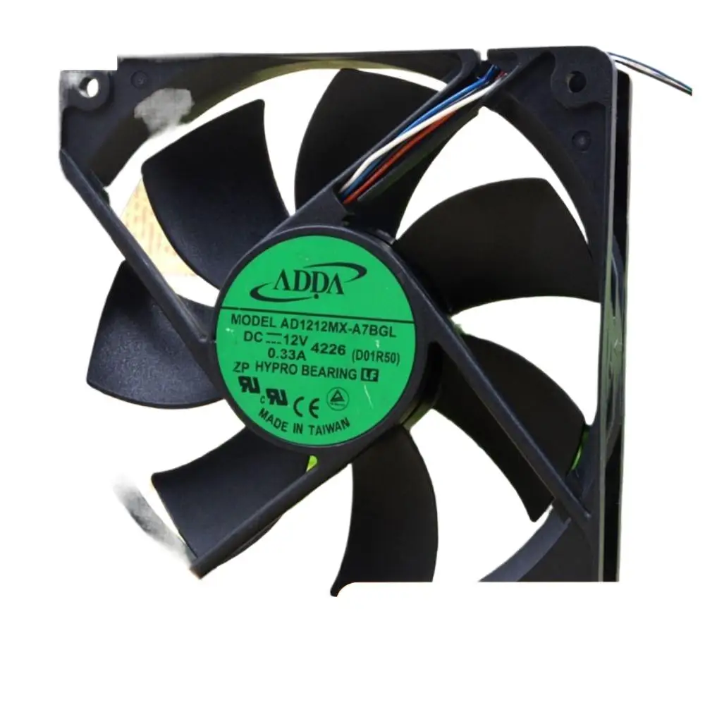 

for ADDA AD1212MX-A7BGL 12V 0.33A 12025 12CM 4-Wire PC Case Fan, Power Supply Cooling High-Performance Systems